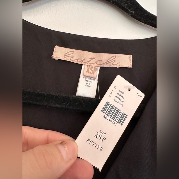 Anthropologie Hutch Wrap Fringe Puff Sleeve Dress Size XSP - Picture 5 of 9